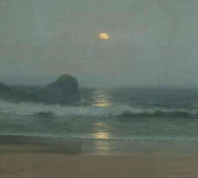 Lionel Walden Moonlight Over the Coast oil painting picture